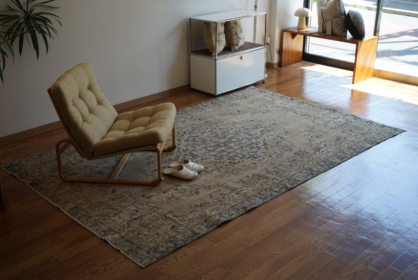 Türkiye Old Isparta Beige , BlueGlay 1970年代 267 × 169 cm No.TR25289