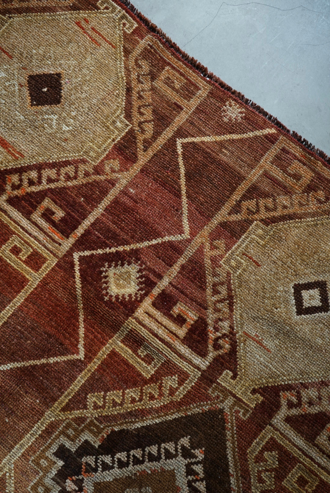 TURKEY VINTAGE ANATORIA BROWN 1980年代 256 × 155 cm No.TR25157