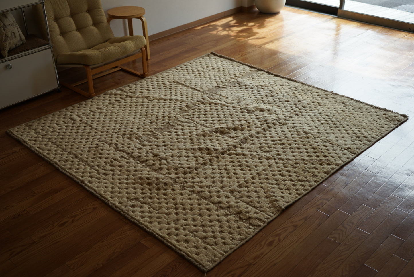 店頭販売 ORIGINAL IRAN QASHQAI KILIM LIVING SIZE " LAND " 200 × 200 cm