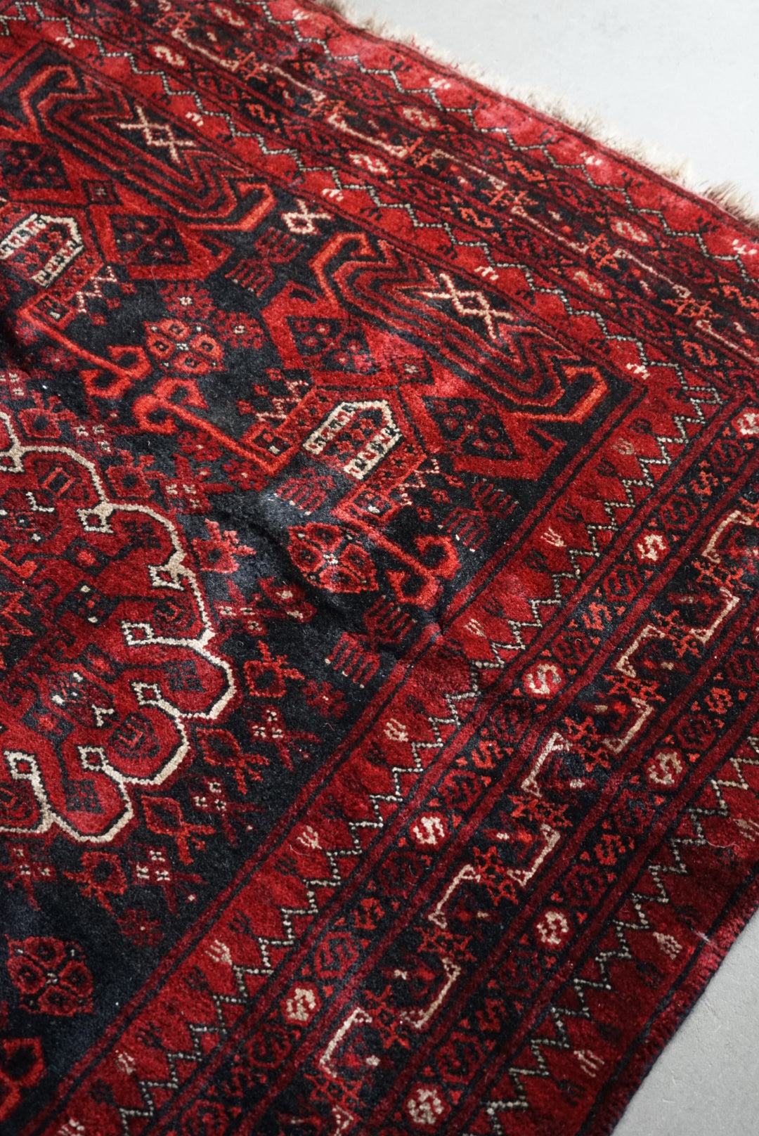 Afghanistan Old Turkmen Rich Black 1960年代 180 × 100 cm No.AF2519