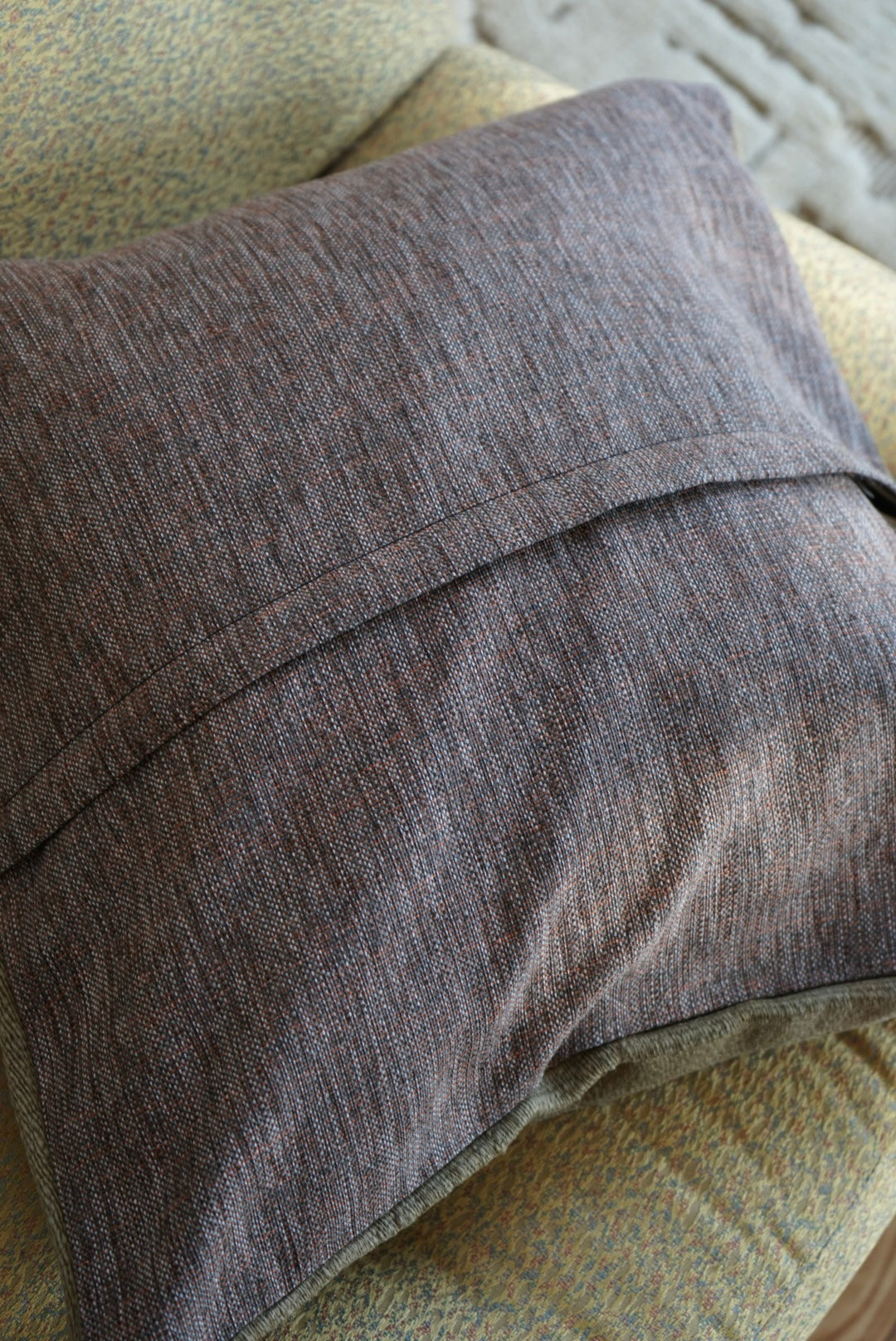 Türkiye Old Kilim Cushion Cover Sage Green Stripe Design 46 × 45 cm No.TR25562 / 送料無料・羊毛手織りキリム
