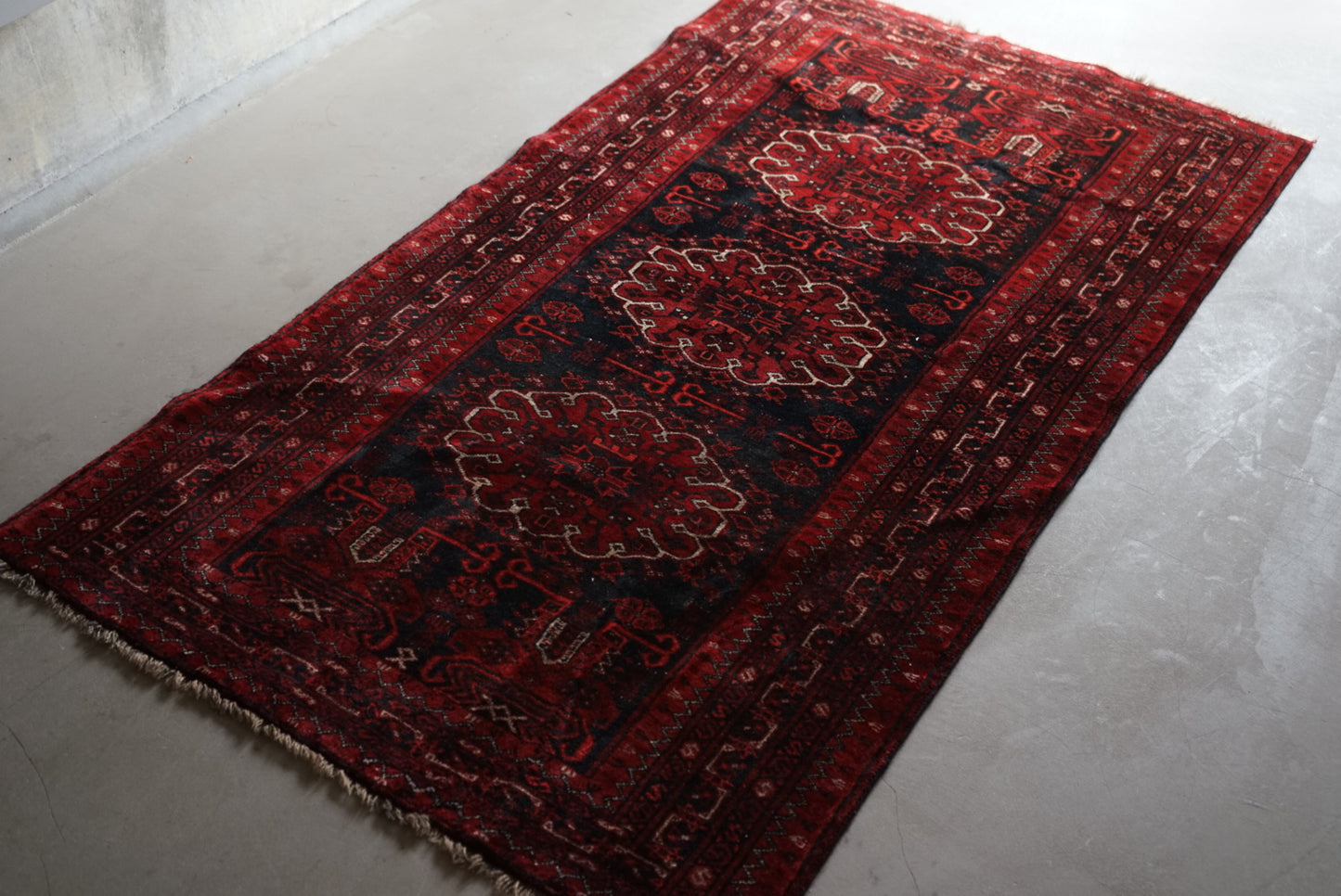 Afghanistan Old Turkmen Rich Black 1960年代 180 × 100 cm No.AF2519