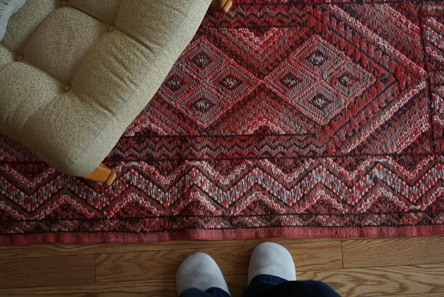 Türkiye Old Kilim Red 1970年代 180 × 88 cm No.TR25268