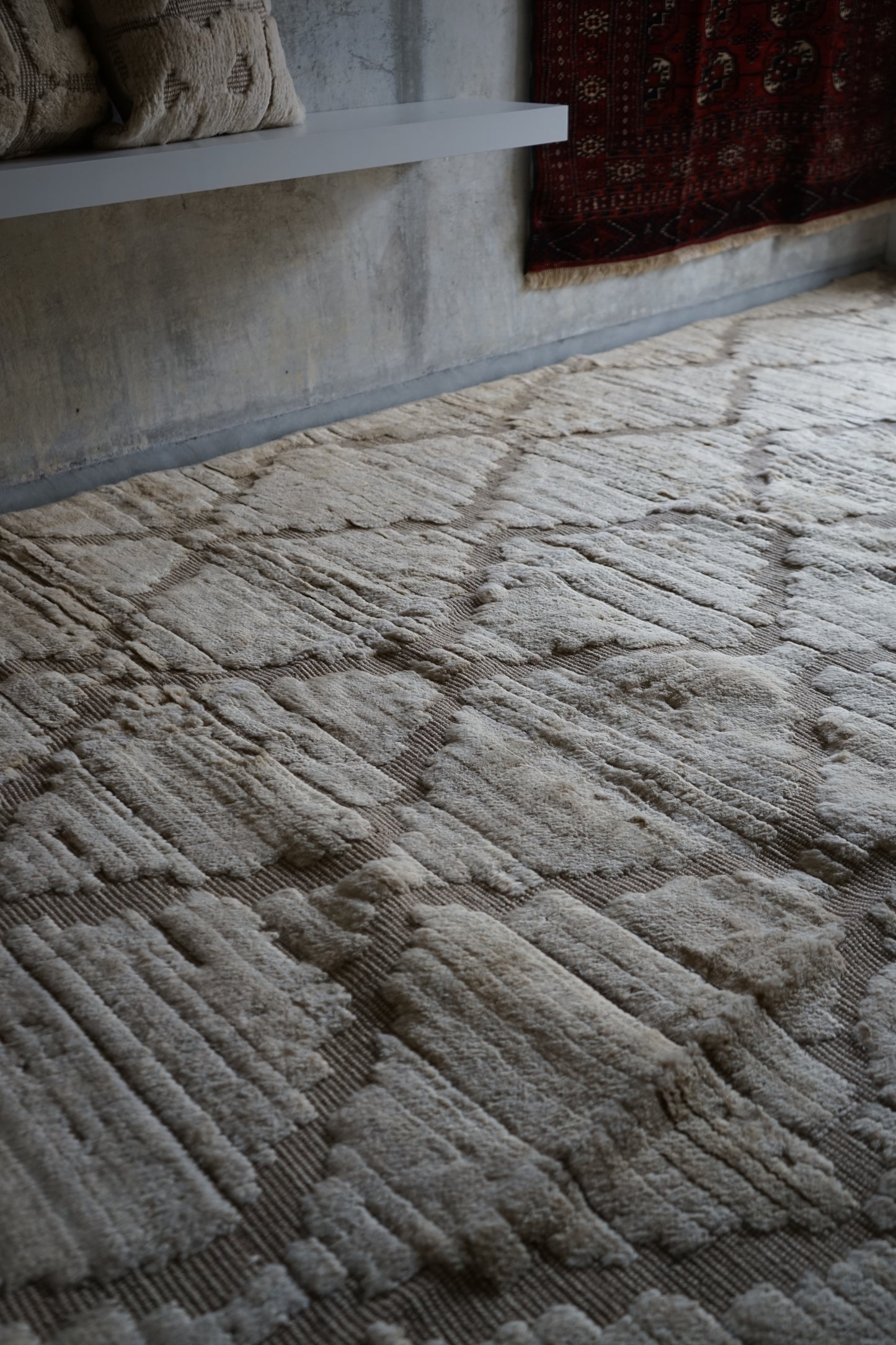 店頭販売 ORIGINAL IRAN QASHQAI KILIM LIVING MAIN SIZE " DIAMOND " 300 × 200 cm