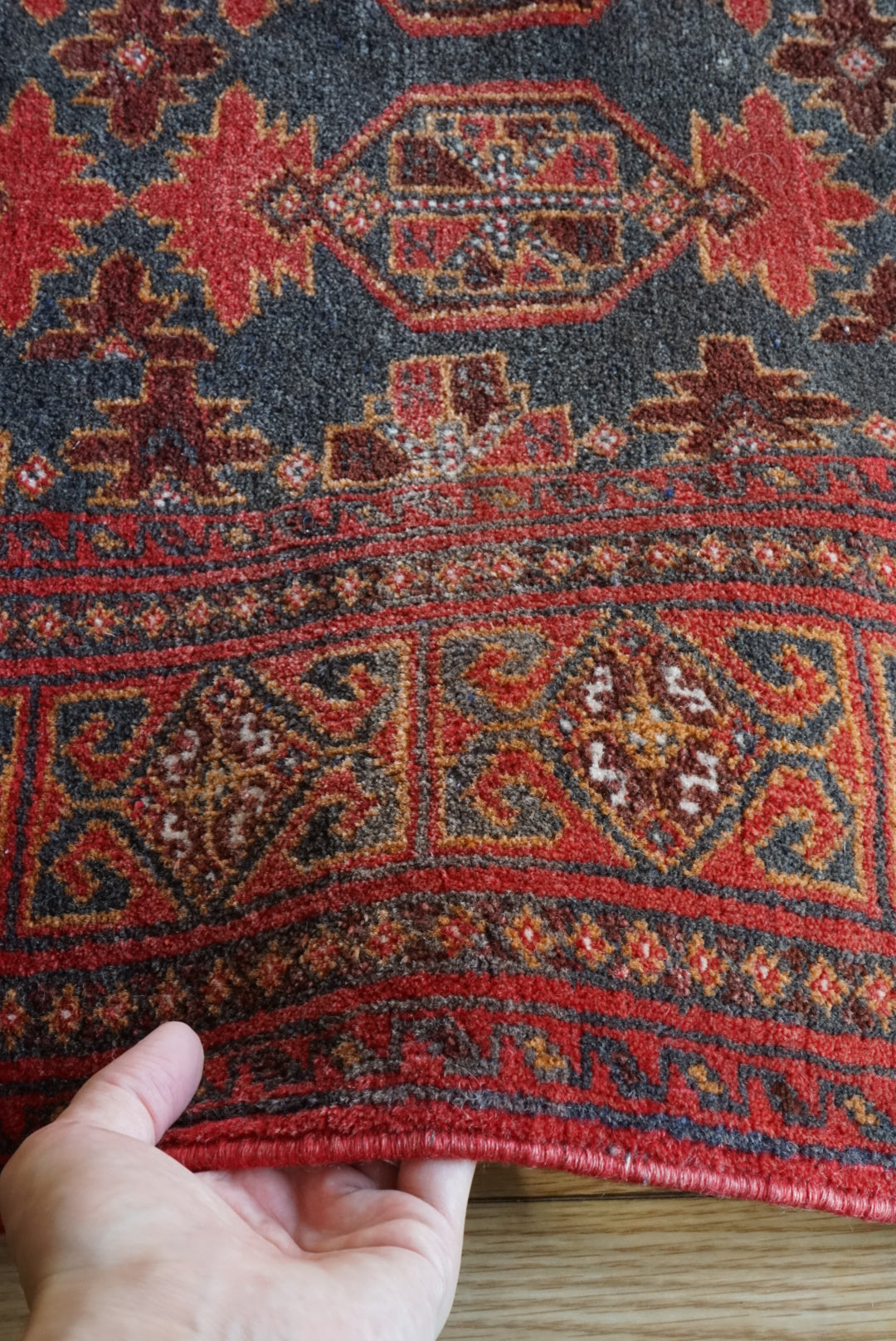TURKEY OLD MESOPOTAMIA KURDISTAN 1950-1970年代 181 × 101 cm / 国内送料無料・羊毛手織り絨毯