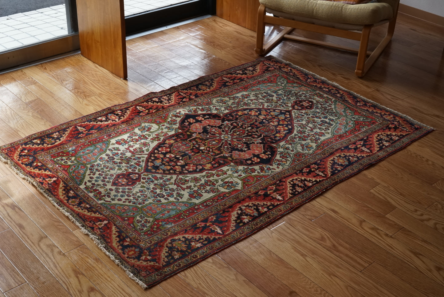 店頭販売 Türkiye Old Kemaliye Flower Medallion 1930年代 186 × 108 cm No.TR25457
