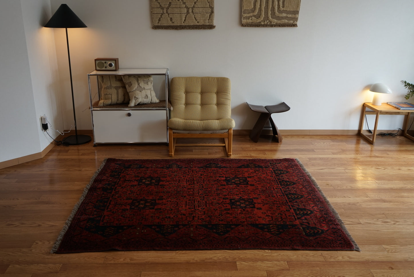 Afghanistan Old Turkmen RichRed 1970年代 177.5 × 142.5 cm No.AF2524
