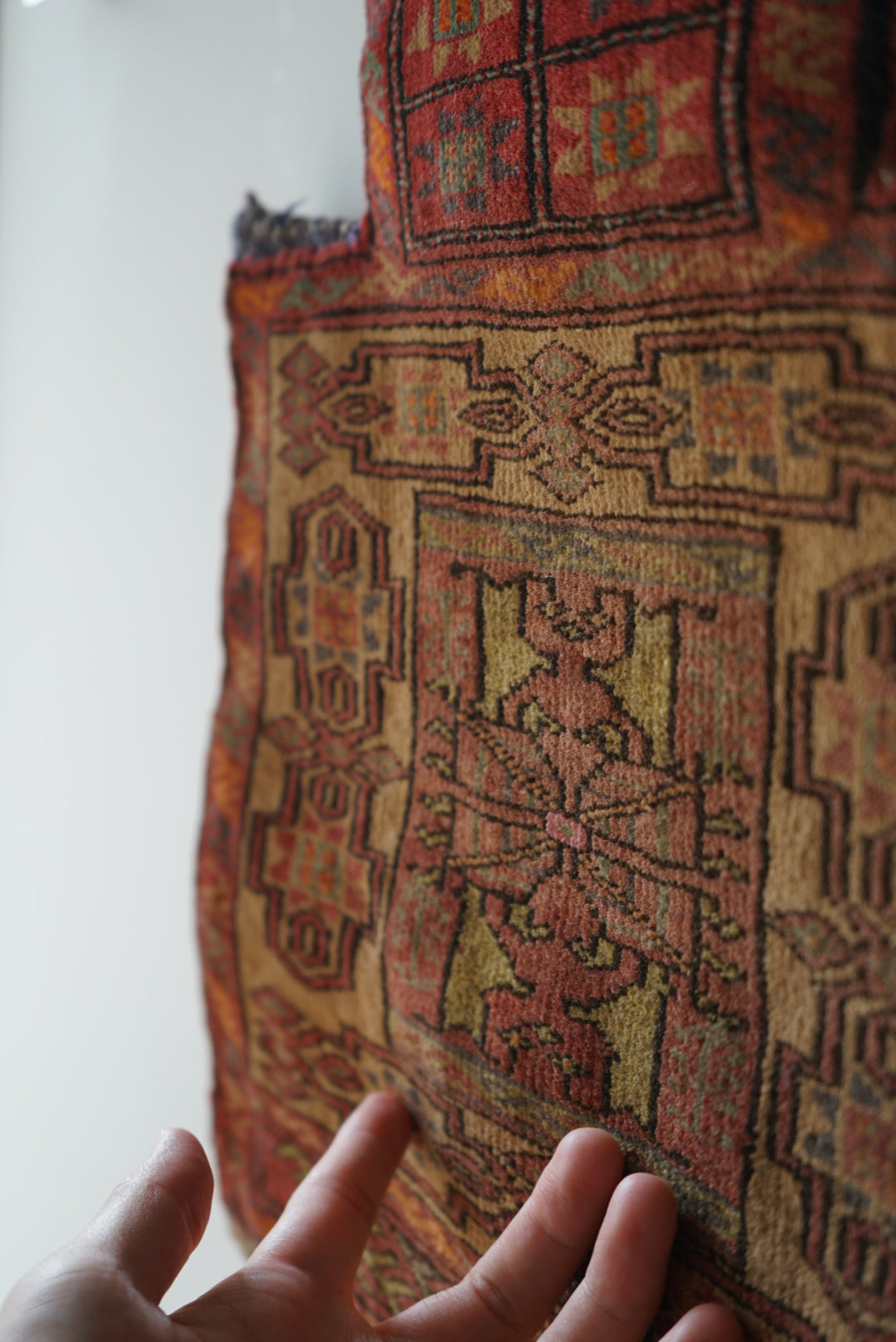 AFGHANISTAN OLD BALUCH SALT BAG 1970年代 46 × 34.5 cm