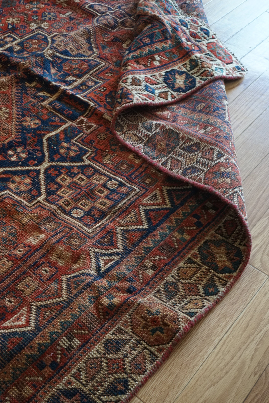 店頭販売 Afghanistan Old Persia Design 1930年代 179.5 × 140.5 cm  No.AF2535 / 国内送料無料・羊毛手織り絨毯