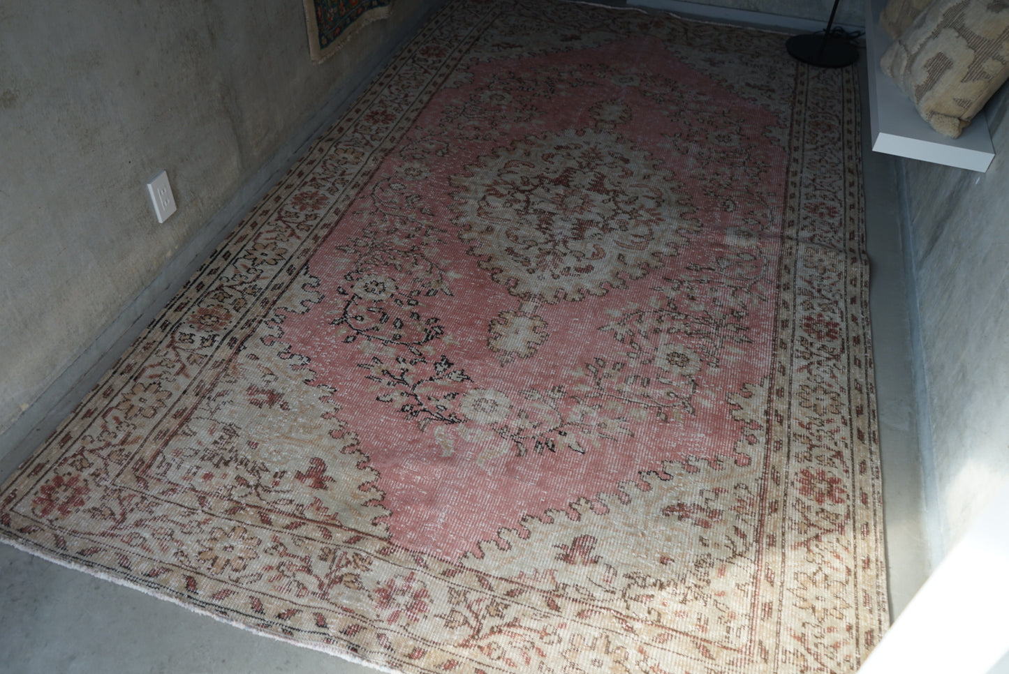 Türkiye Old Isparta Pink 1970年代 312 × 182 cm No.TR25266