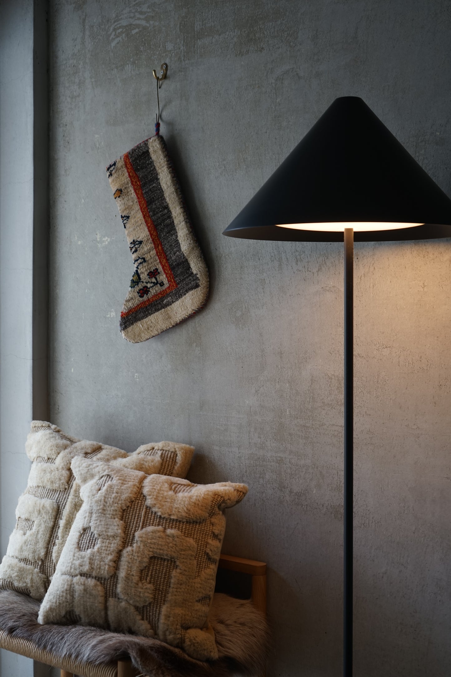 IRAN OLD-ANTIQUE CHRISTMAS SANTA SOCKS 39 × 25 cm NO.41