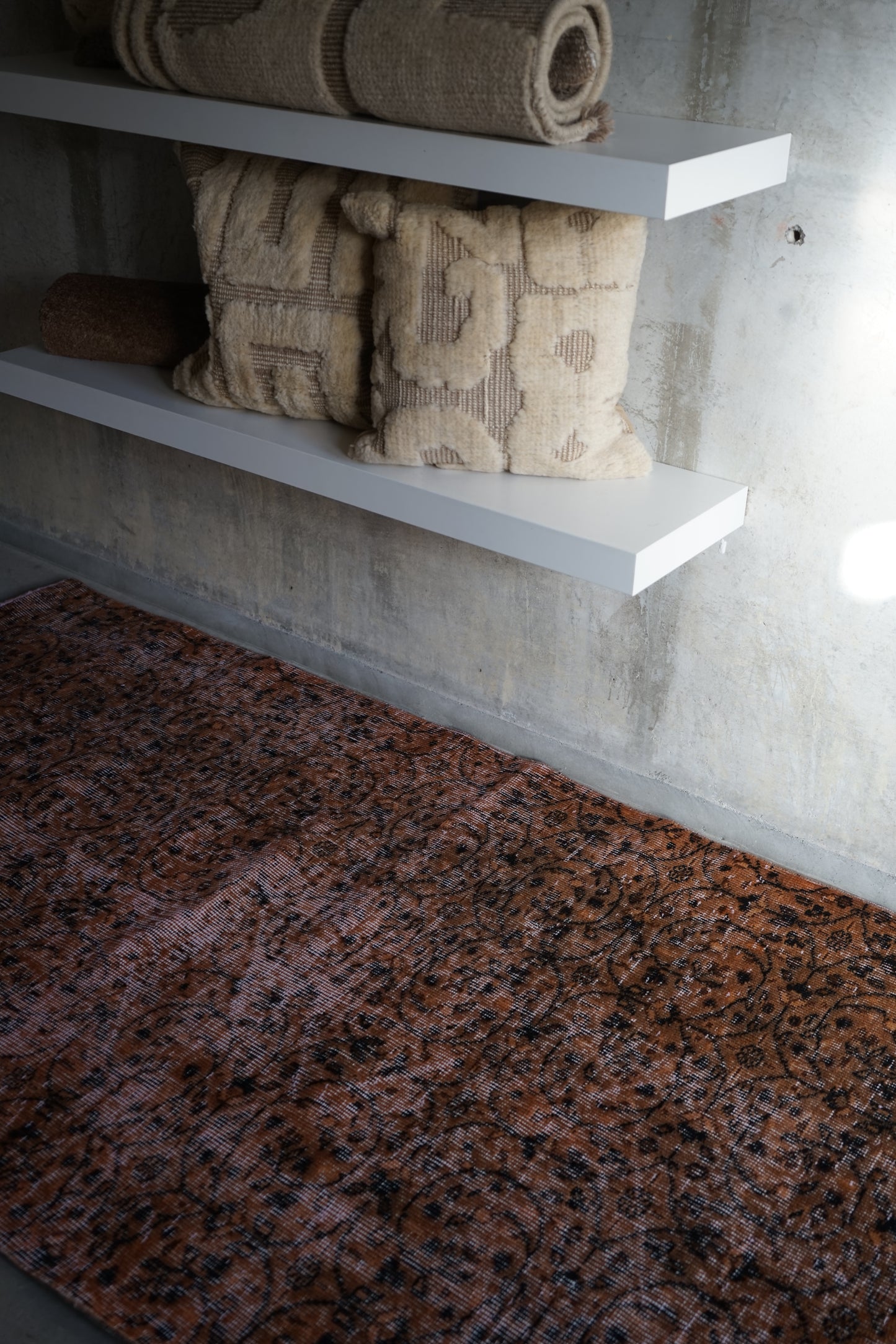 Türkiye Old Isparta Dark Chocolate 1970年代 192 × 100 cm No.TR25224