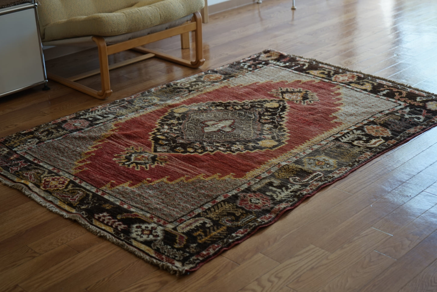 TRIBAL RUG TURKEY OLD KONYA OUSHAK 1965年代 164 × 115 cm No.TR25194