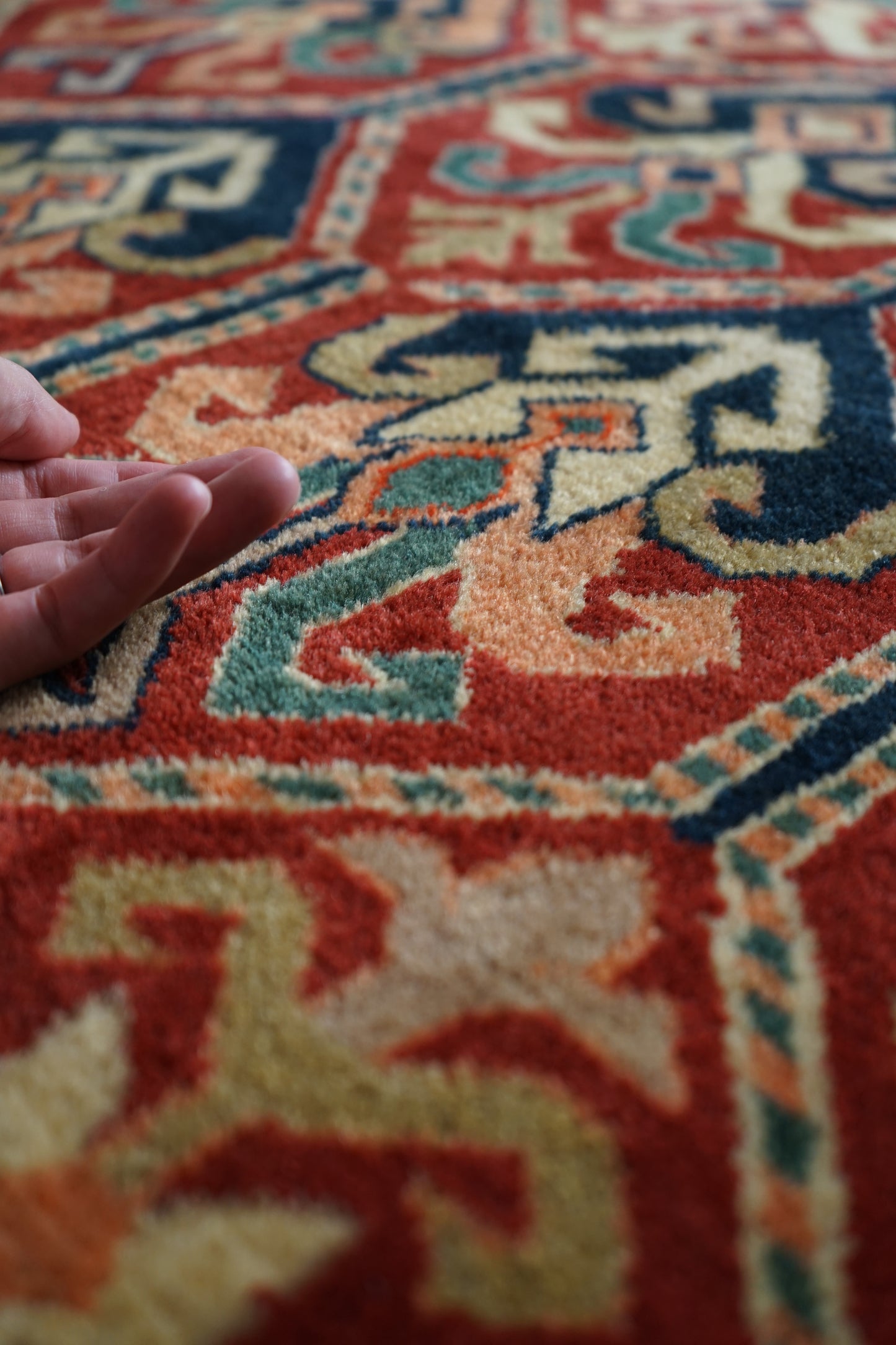 IRAN ANTIQUE SHIRVAN COSSACKS 1860年代 181 × 125 cm