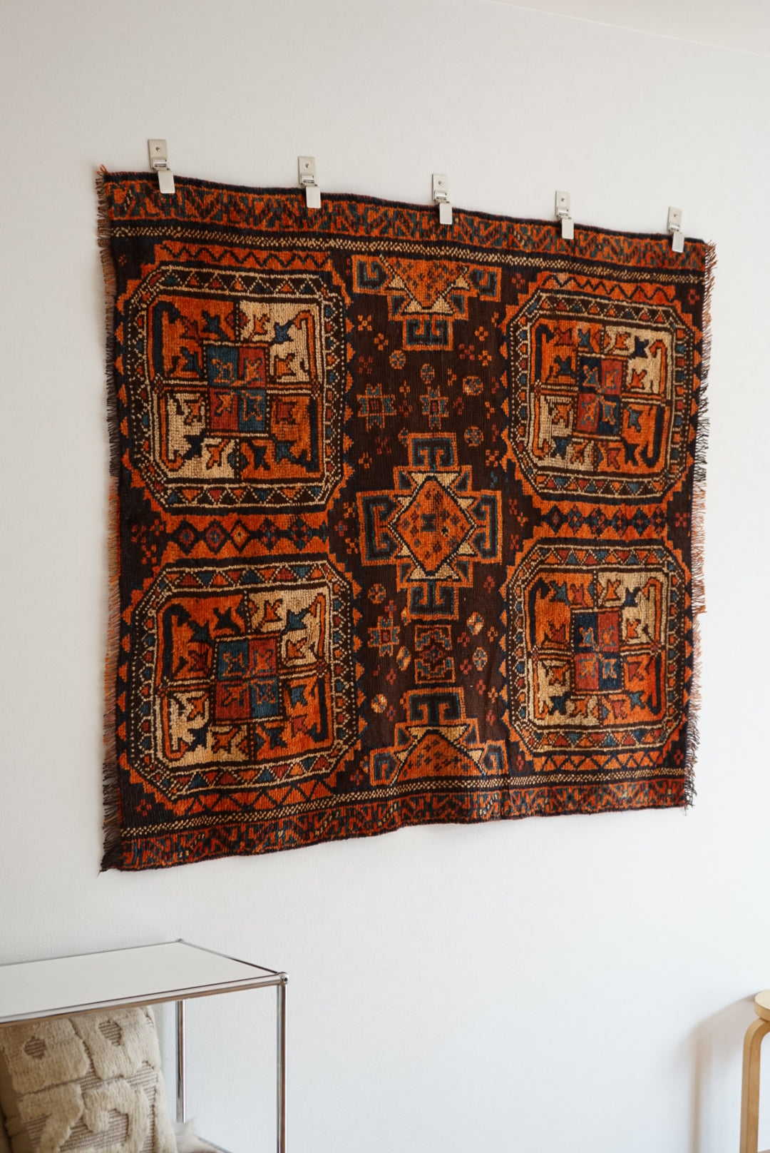 店頭販売 Iran Antique Shiraz Lori 1860年代 142 × 123 cm
