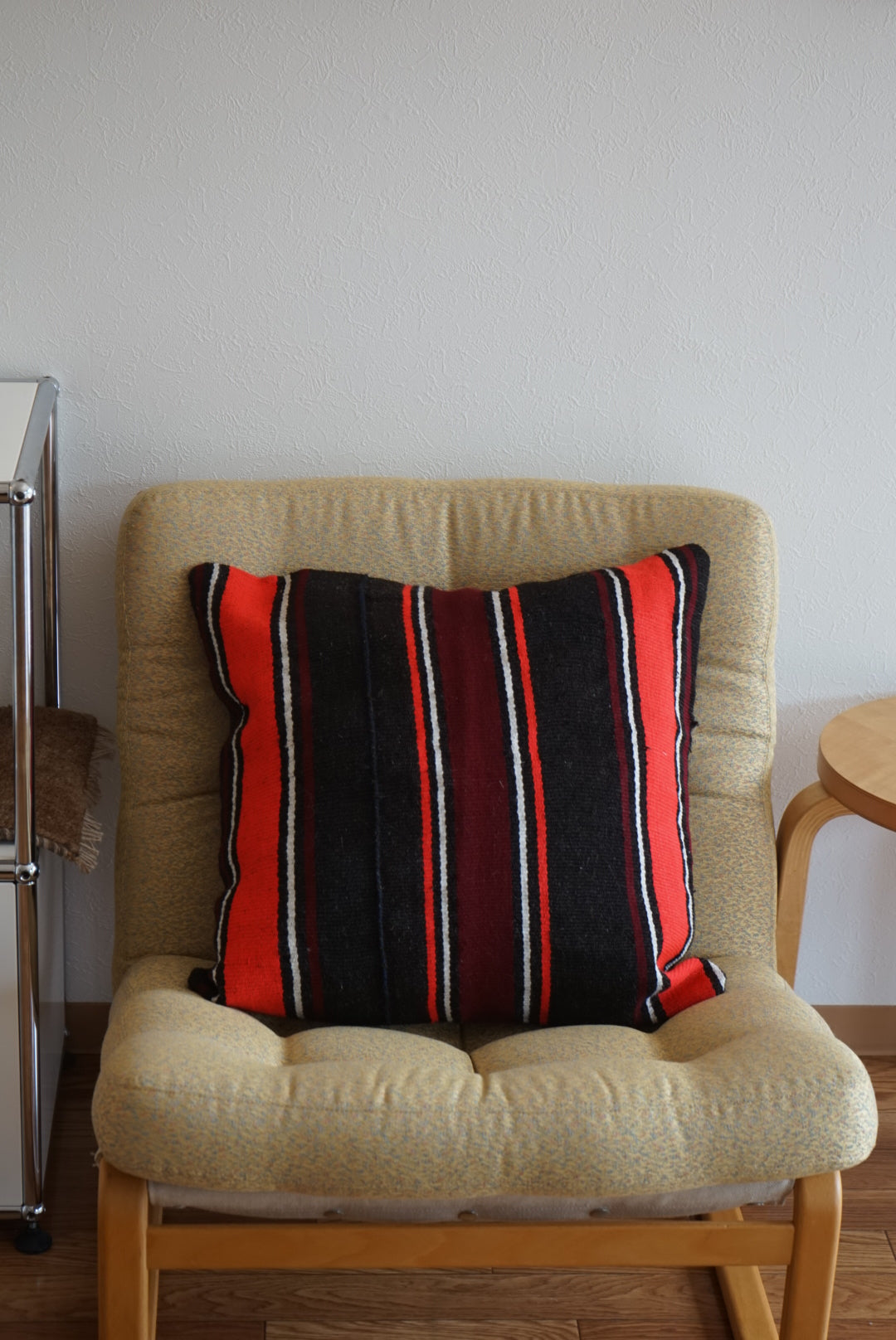 Türkiye Old Kilim Cushion Cover Black , Red 52 × 51 cm No.TR25433
