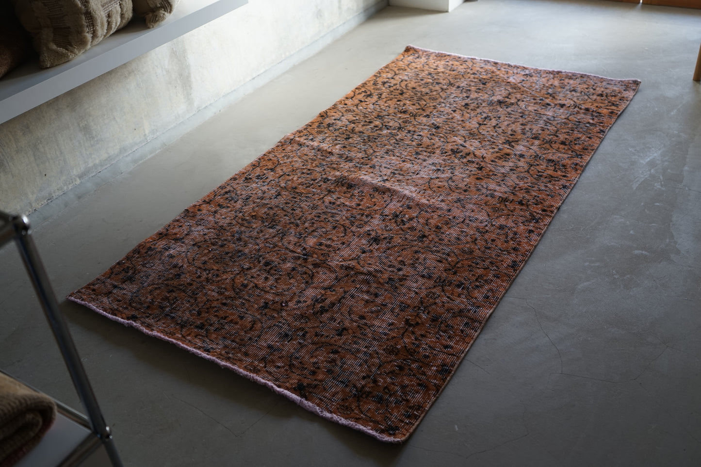 Türkiye Old Isparta Dark Chocolate 1970年代 192 × 100 cm No.TR25224