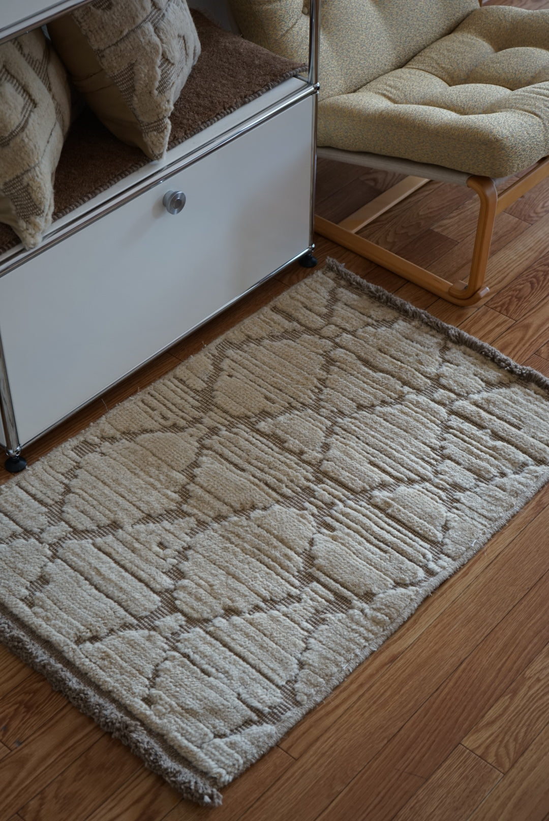 店頭販売 ORIGINAL IRAN QASHQAI KILIM DOORSIZE " DIAMOND " 95 × 65 cm