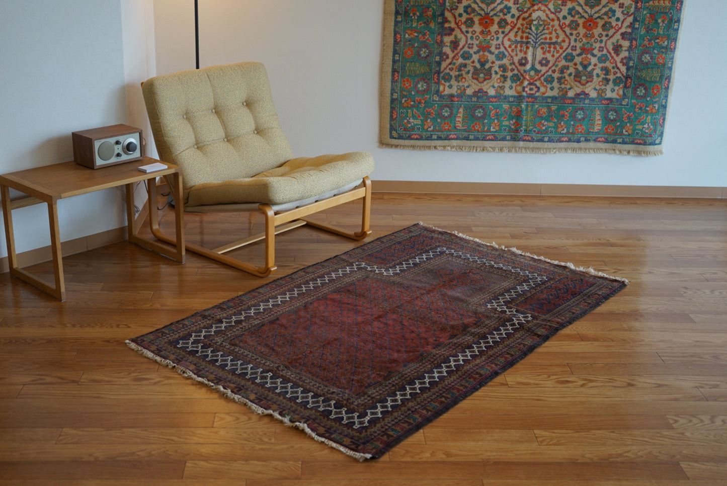 Afghanistan Old Baluch Prayer Rug 1970年代 155 × 100 cm  No.AF2541 / 国内送料無料・羊毛手織り絨毯