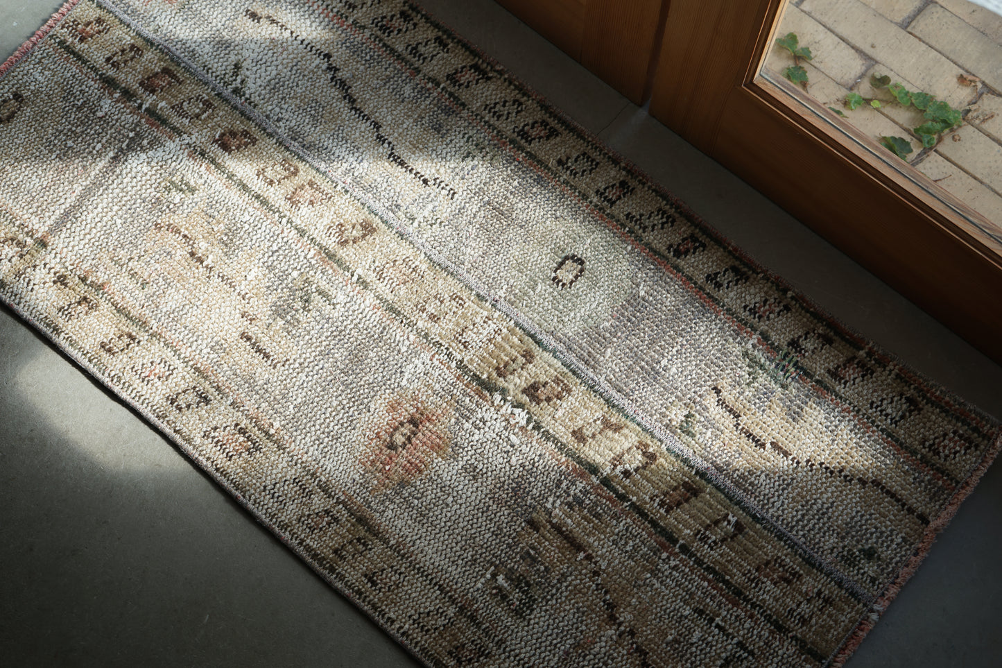 TURKEY VINTAGE SMALL GRAY RUG 100 × 51 cm No.TR25172