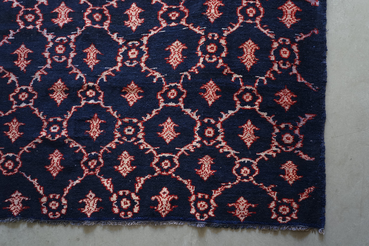 TURKEY OLD ISPARTA NAVY 1970年代 165 × 124 cm No.TR25211