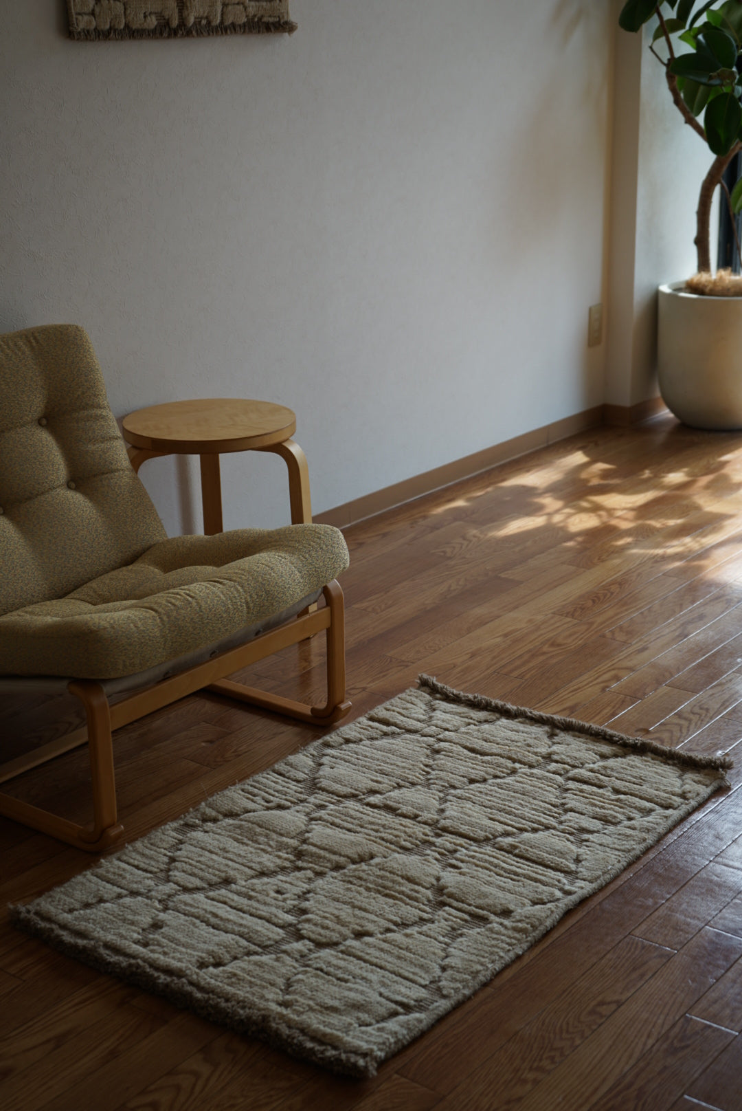 店頭販売 ORIGINAL IRAN QASHQAI KILIM DOORSIZE " DIAMOND " 95 × 65 cm