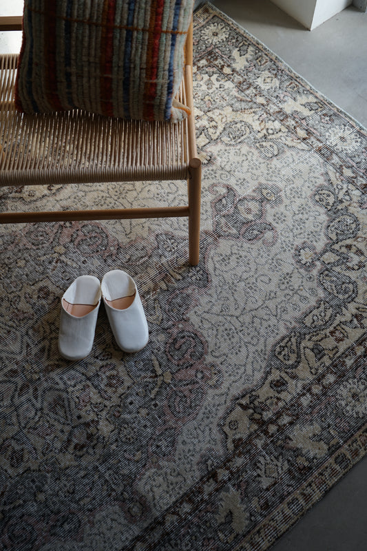 TURKEY OLD ISPARTA MOSS GREY 1970年代 251 × 146 cm No.TR25214