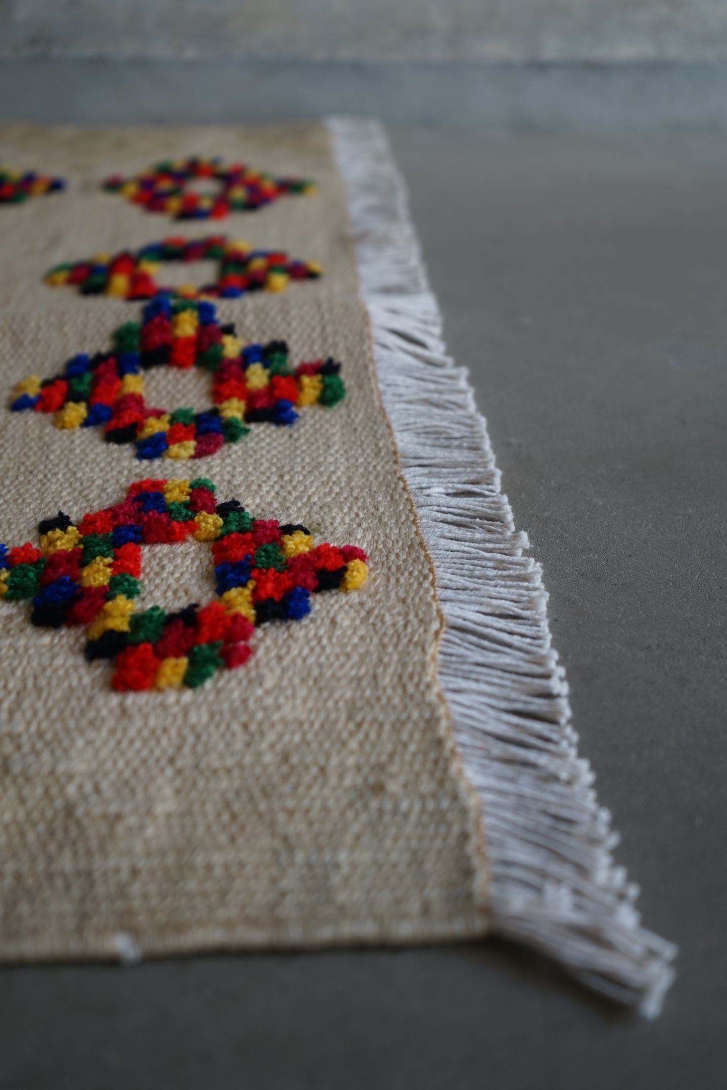 TURKEY VINTAGE KILIM DOT FLOWER 1980年代 125 × 80 cm No.TR25195