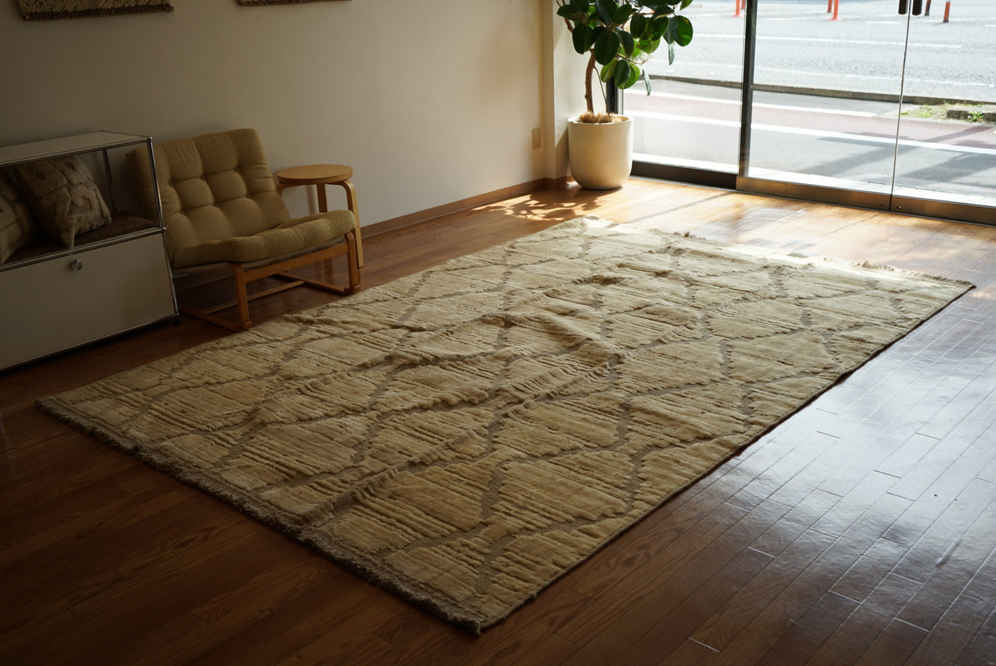 店頭販売 ORIGINAL IRAN QASHQAI KILIM LIVING MAIN SIZE " DIAMOND " 300 × 200 cm