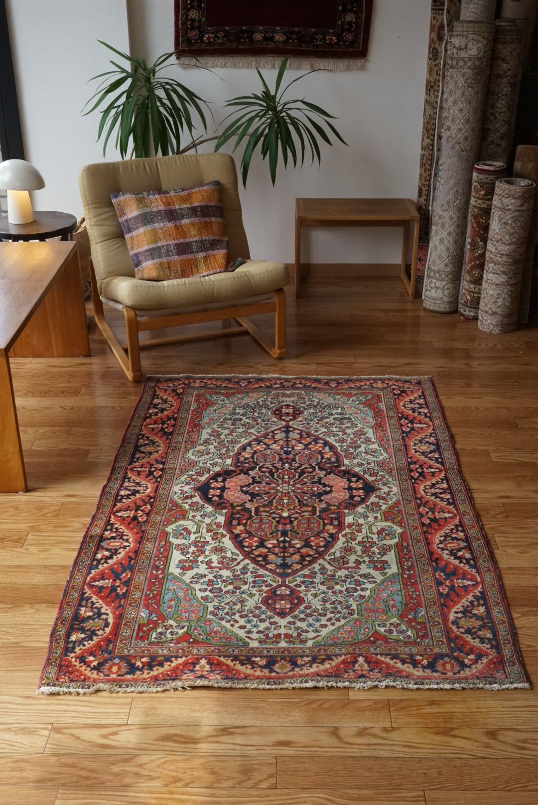 店頭販売 Türkiye Old Kemaliye Flower Medallion 1930年代 186 × 108 cm No.TR25457