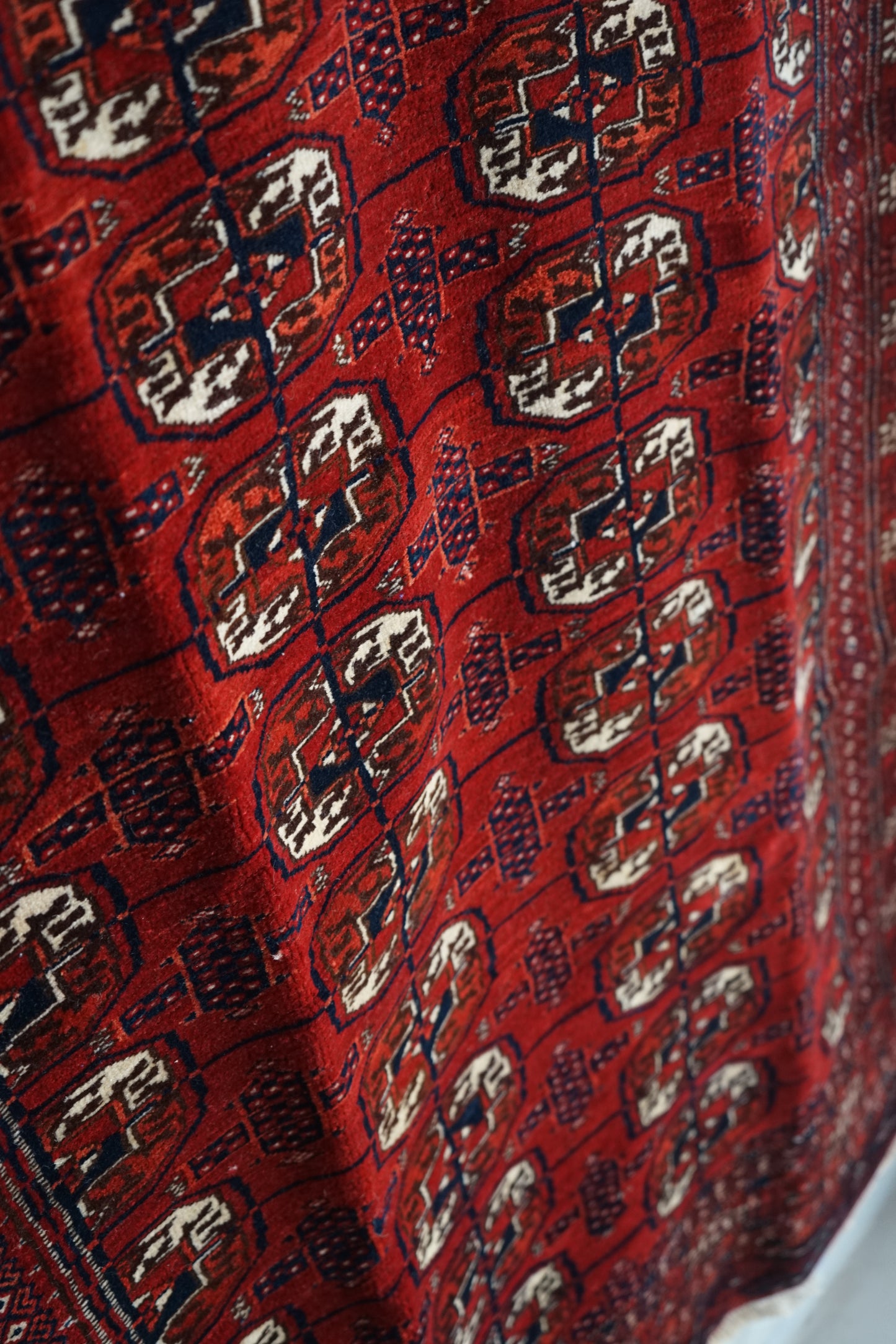 店頭販売 IRAN ANTIQUE TURKMEN ERSARI 1820-1840年代 200 × 128 cm