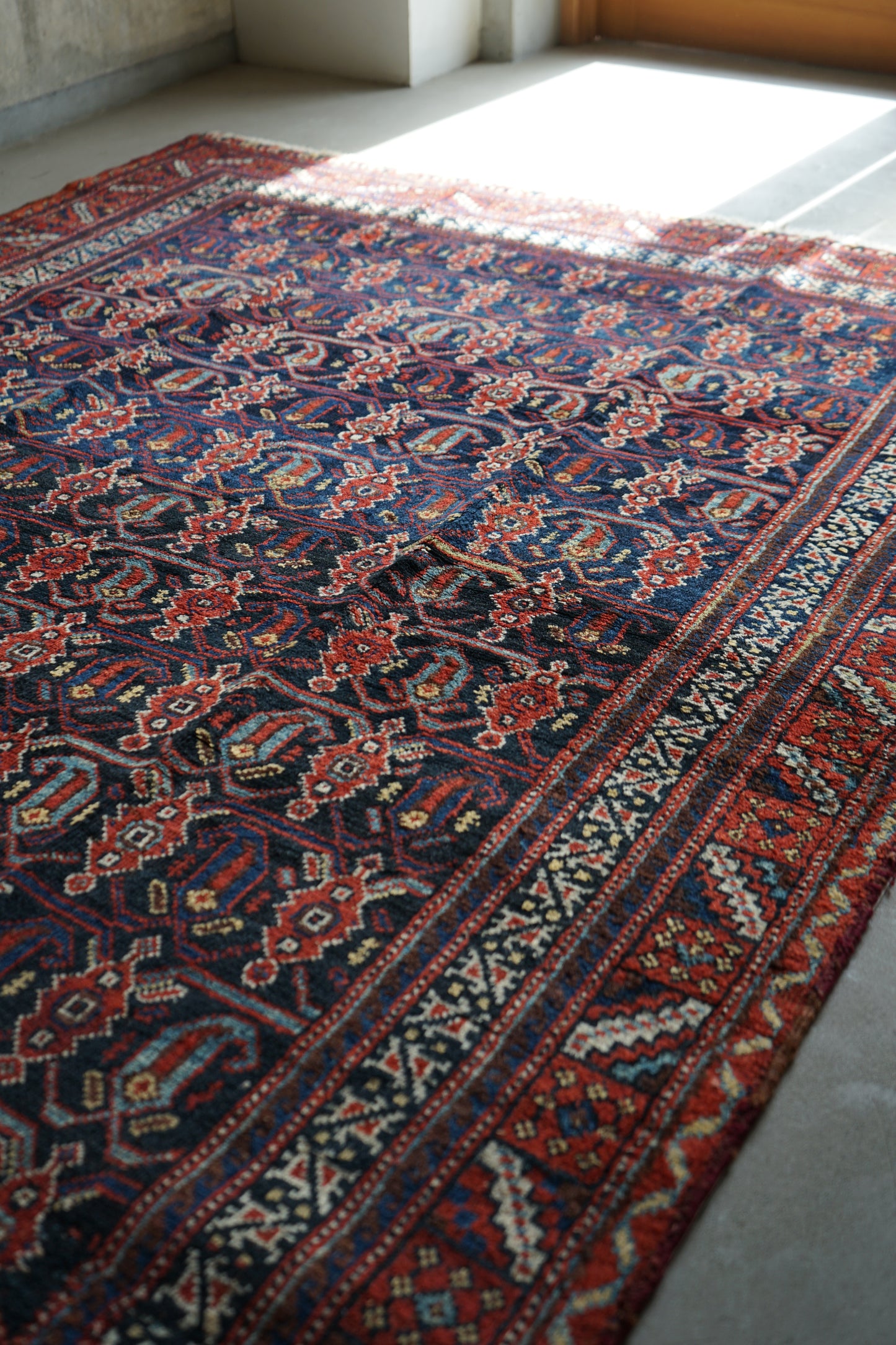 店頭販売 Iran Antique Afshar Boteh Jegheh Bibi Baft IRAN 1770-1790年代 197 × 138 cm