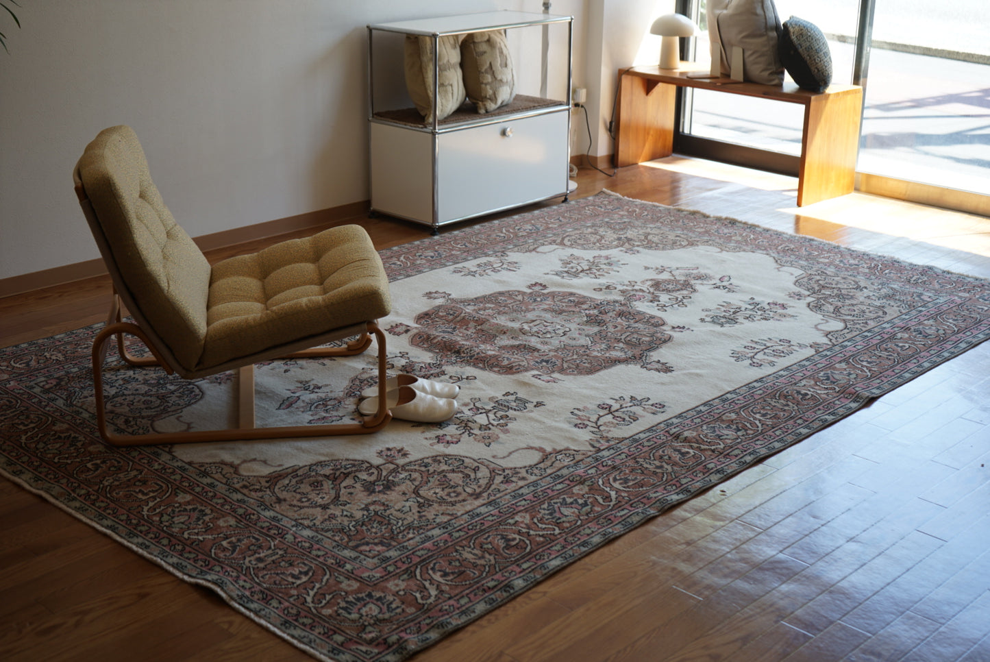 Türkiye Old Isparta Pink Beige 1950-1960年代 312 × 198 cm