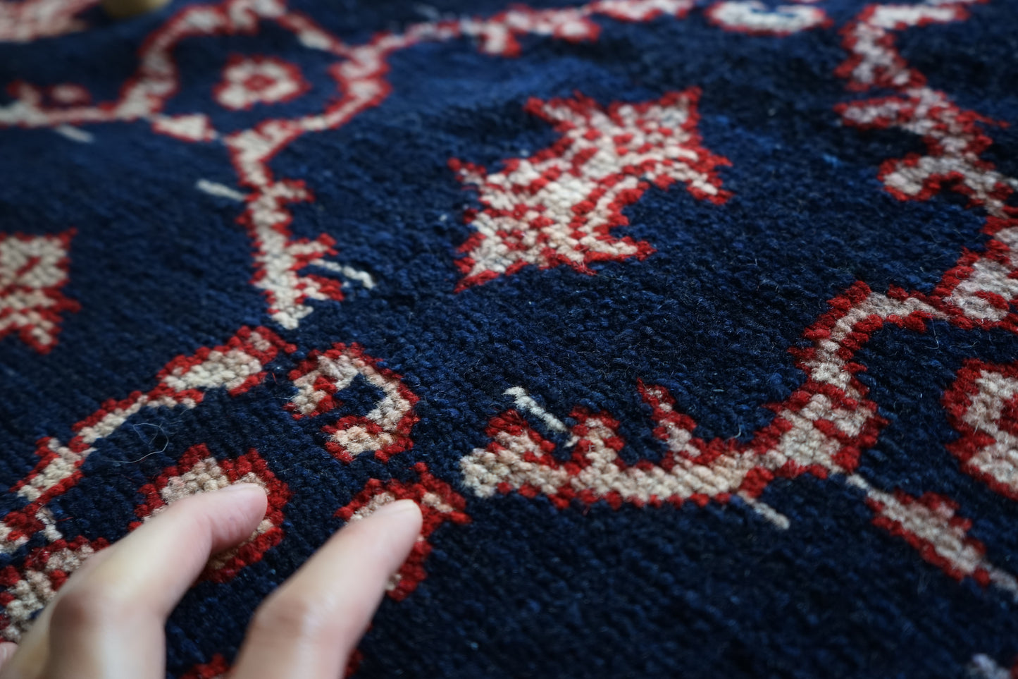 TURKEY OLD ISPARTA NAVY 1970年代 165 × 124 cm No.TR25211