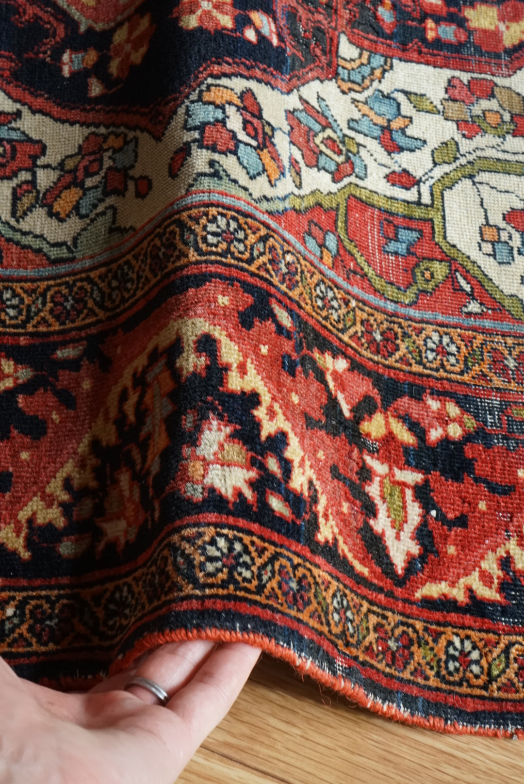 店頭販売 Türkiye Old Kemaliye Flower Medallion 1930年代 186 × 108 cm No.TR25457