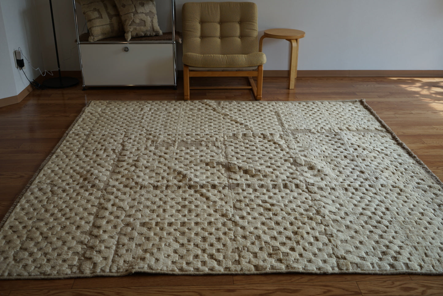 店頭販売 ORIGINAL IRAN QASHQAI KILIM LIVING SIZE " LAND " 200 × 200 cm