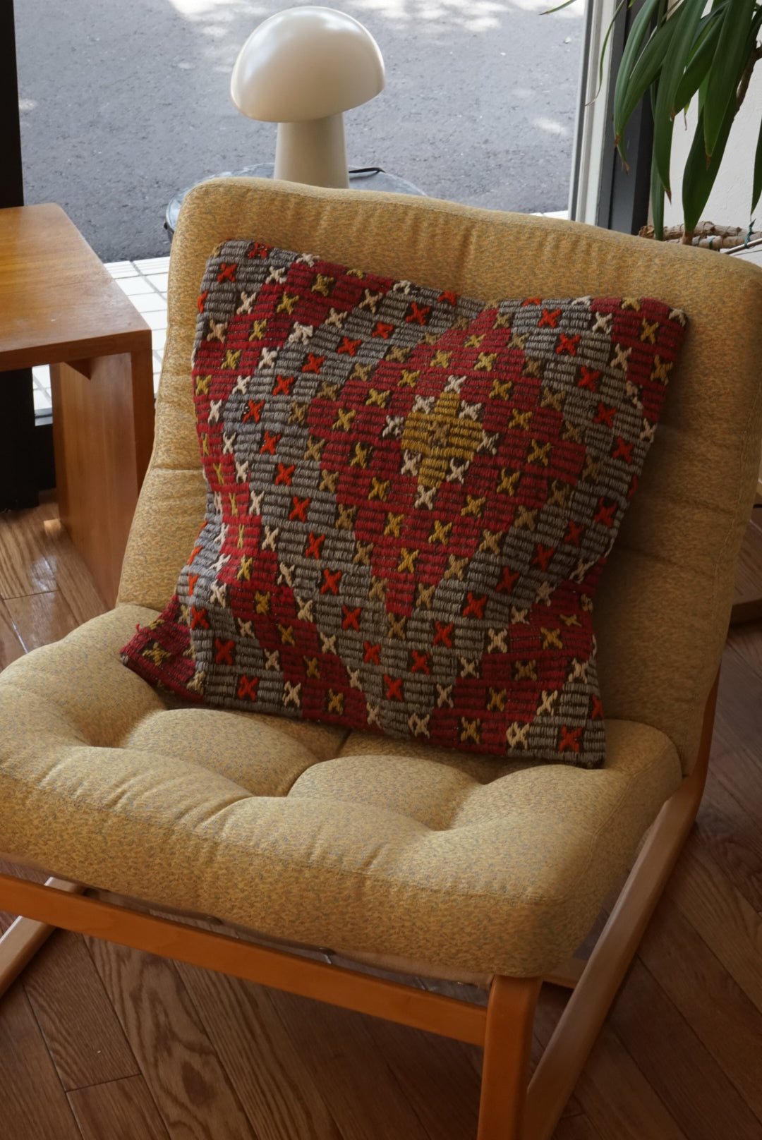 Türkiye Old Kilim Cushion Cover Mix Color Tribal Design 50 × 49 cm No.TR25466