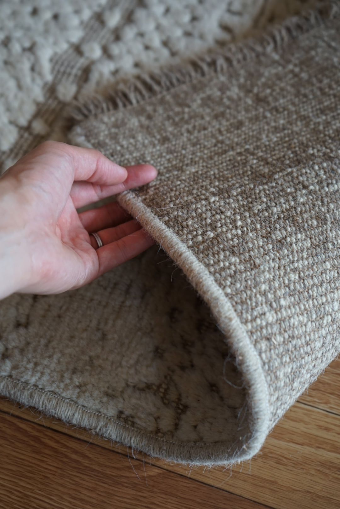 店頭販売 ORIGINAL IRAN QASHQAI KILIM DOORSIZE " MOM " 95 × 65 cm