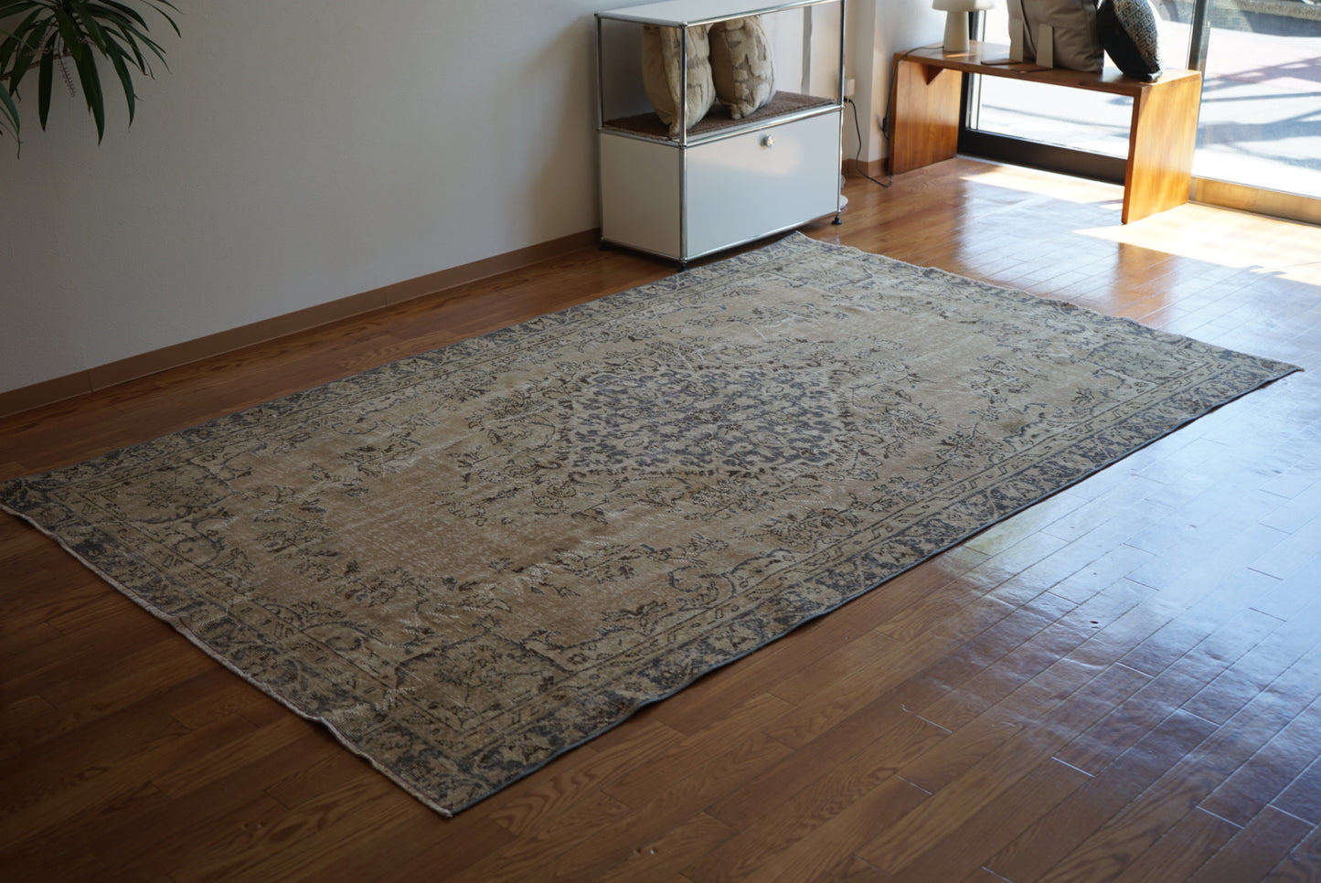 Türkiye Old Isparta Beige , BlueGlay 1970年代 267 × 169 cm No.TR25289