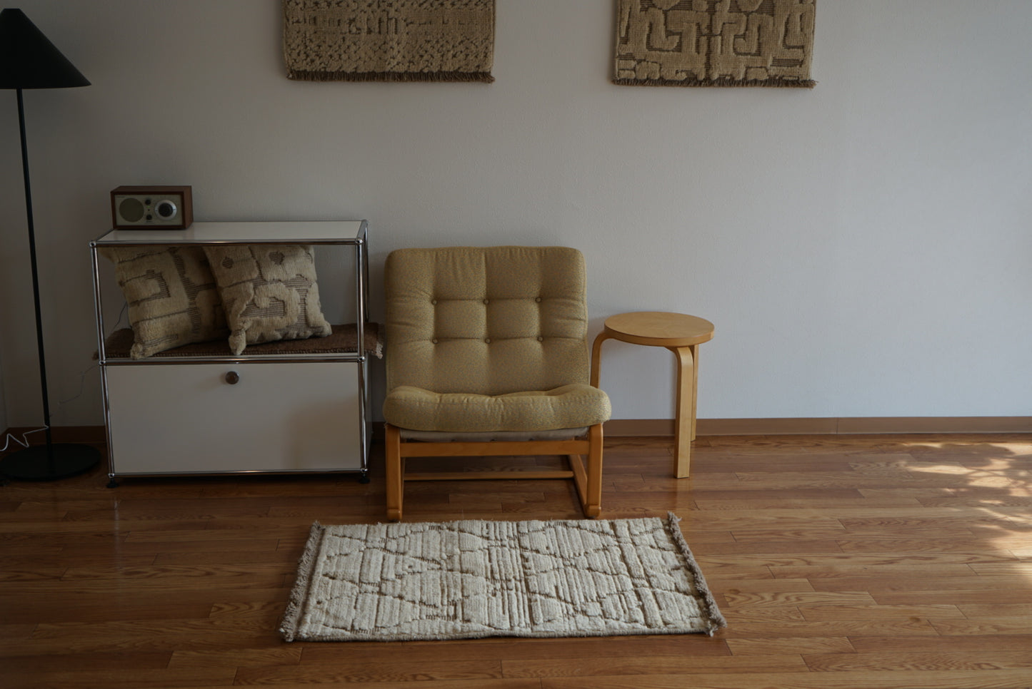 店頭販売 ORIGINAL IRAN QASHQAI KILIM DOORSIZE " DIAMOND " 95 × 65 cm