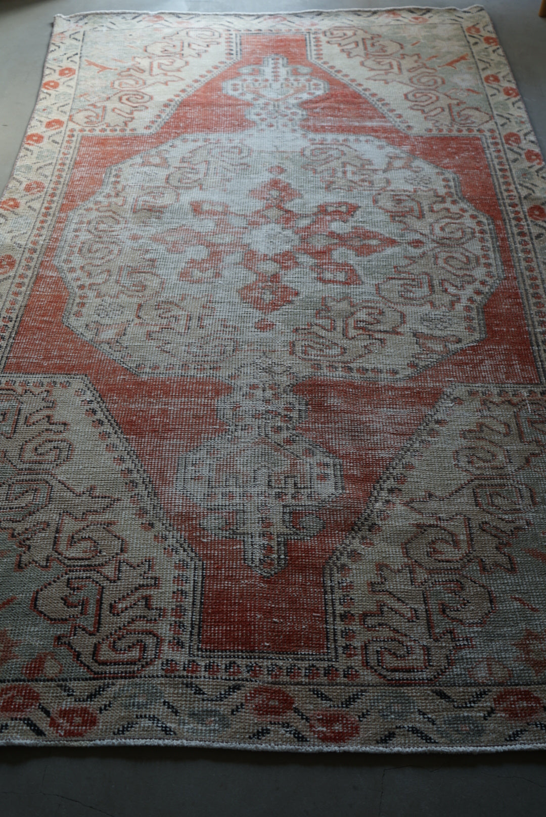 Türkiye Old Avanos Orange , Sage green 1970年代 214 × 132 cm No.TR25262