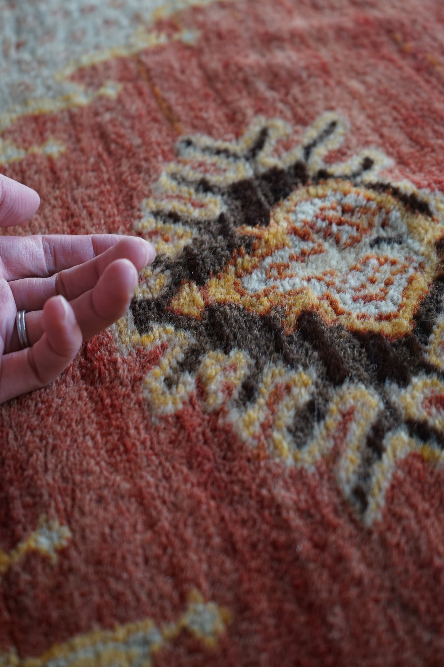 TRIBAL RUG TURKEY OLD KONYA OUSHAK 1965年代 164 × 115 cm No.TR25194