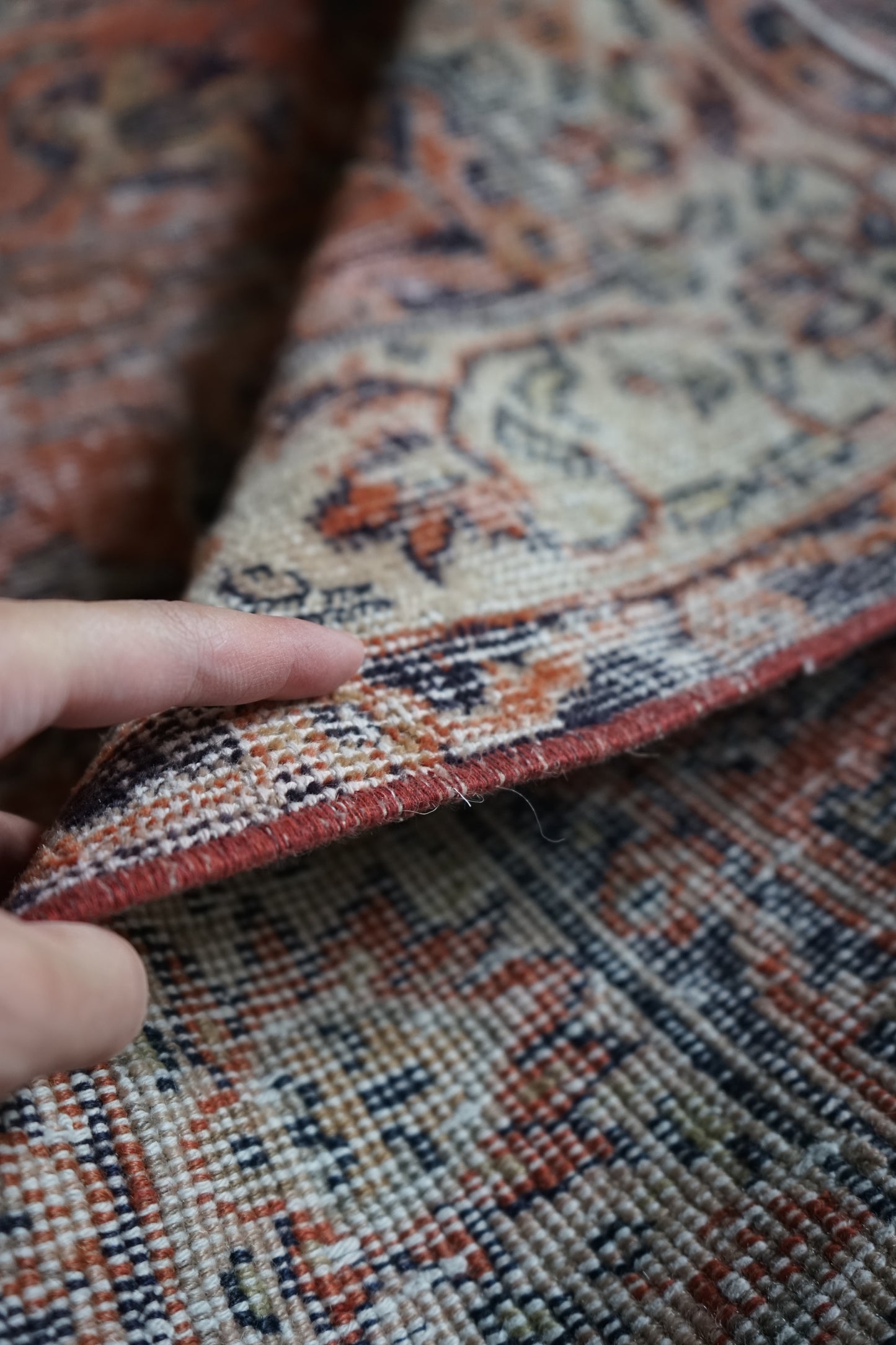 TURKEY OLD ISPARTA ORANGE 1970年代 191 × 129 cm No.TR25199