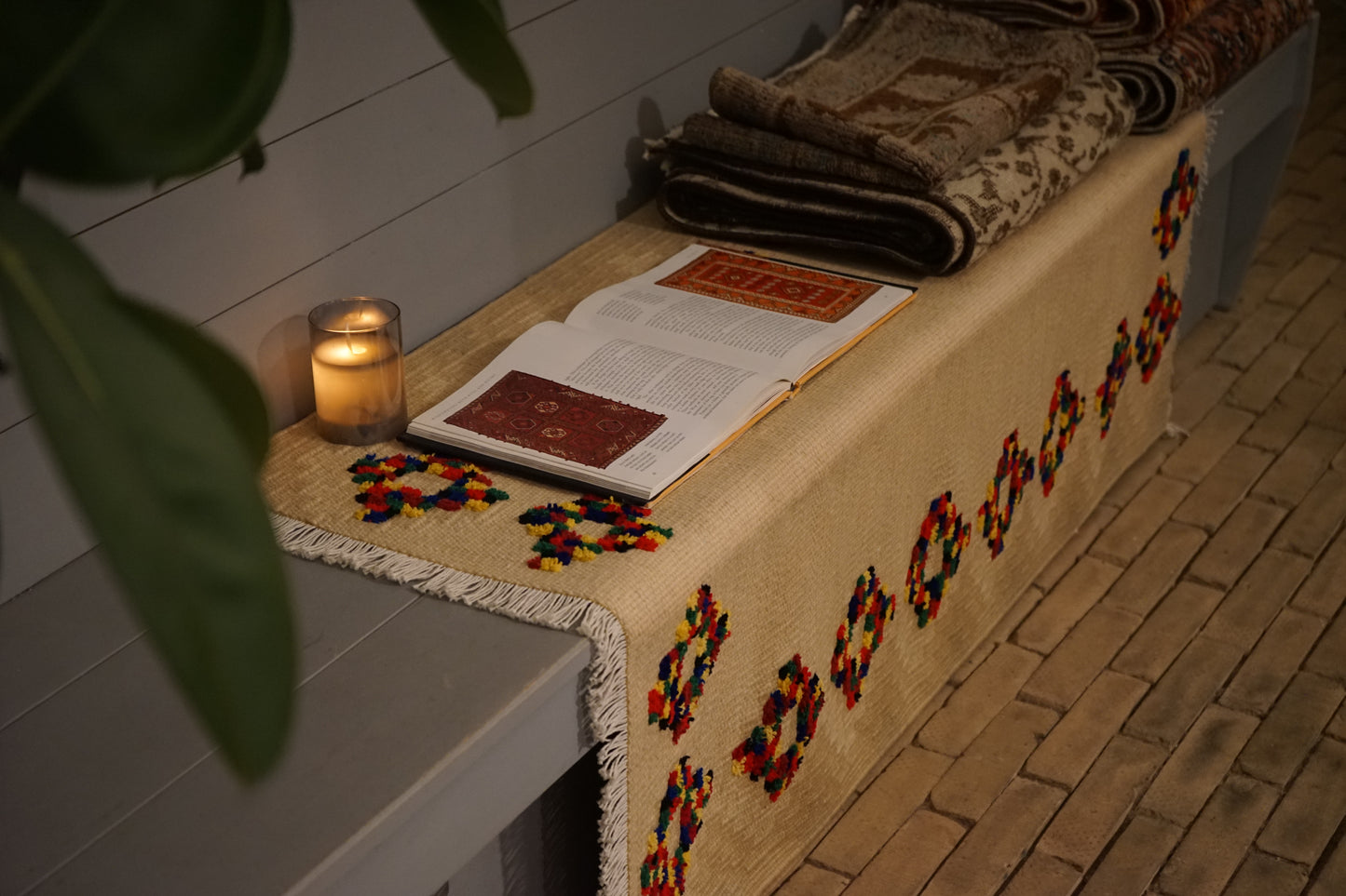 TURKEY VINTAGE KILIM DOT FLOWER 1980年代 125 × 80 cm No.TR25195