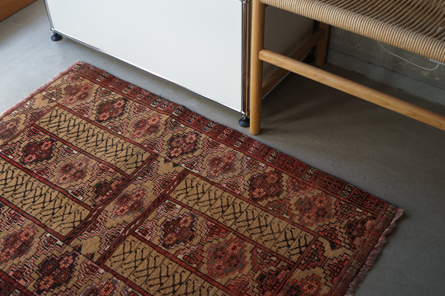 AFGHANISTAN OLD TURKMEN PARDA 1955年代 103 × 71 cm No.AF2514