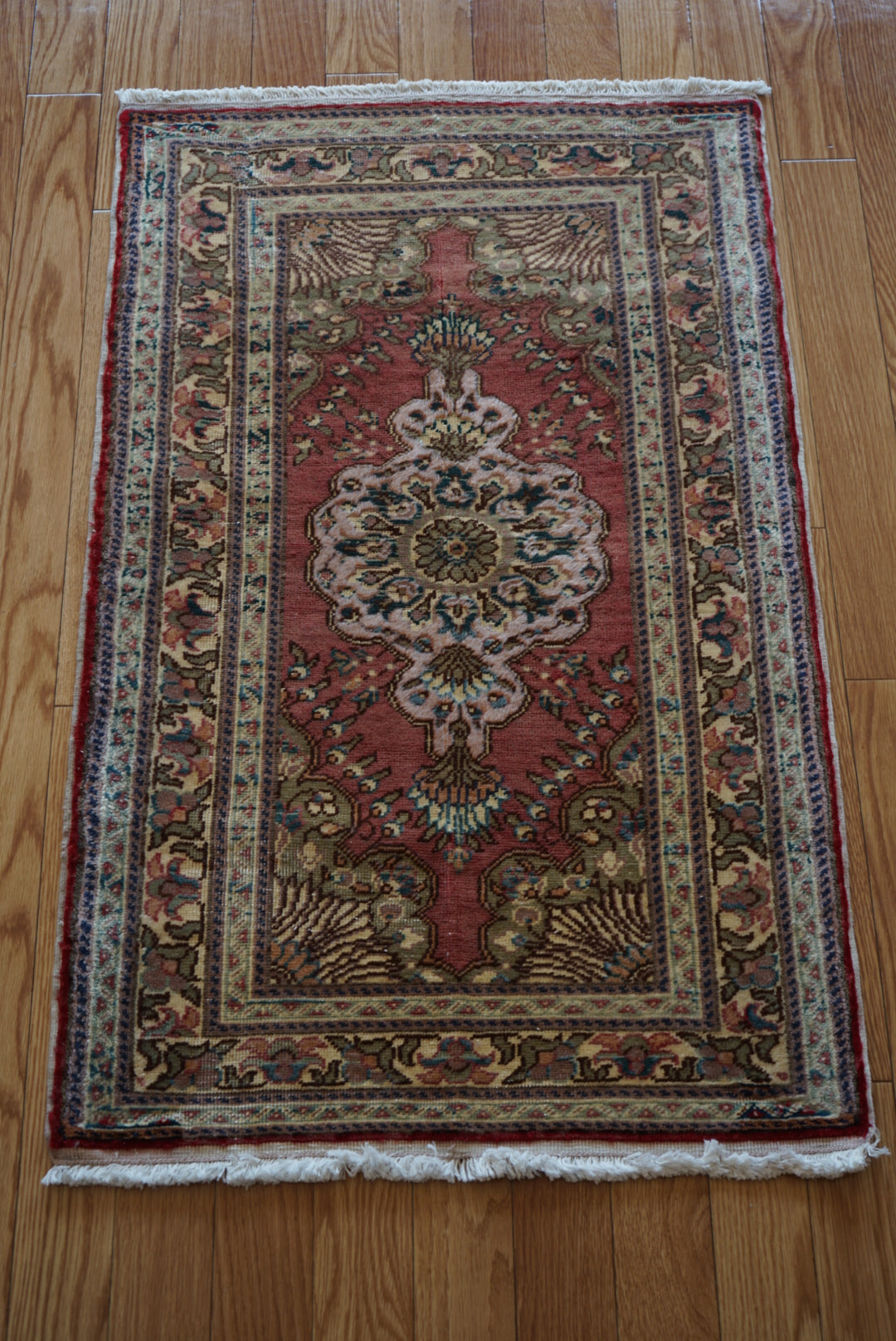 Türkiye Old Kayseri Floral Pink , Beige Doorsize 1960年代 105 × 64 cm No.TR25354
