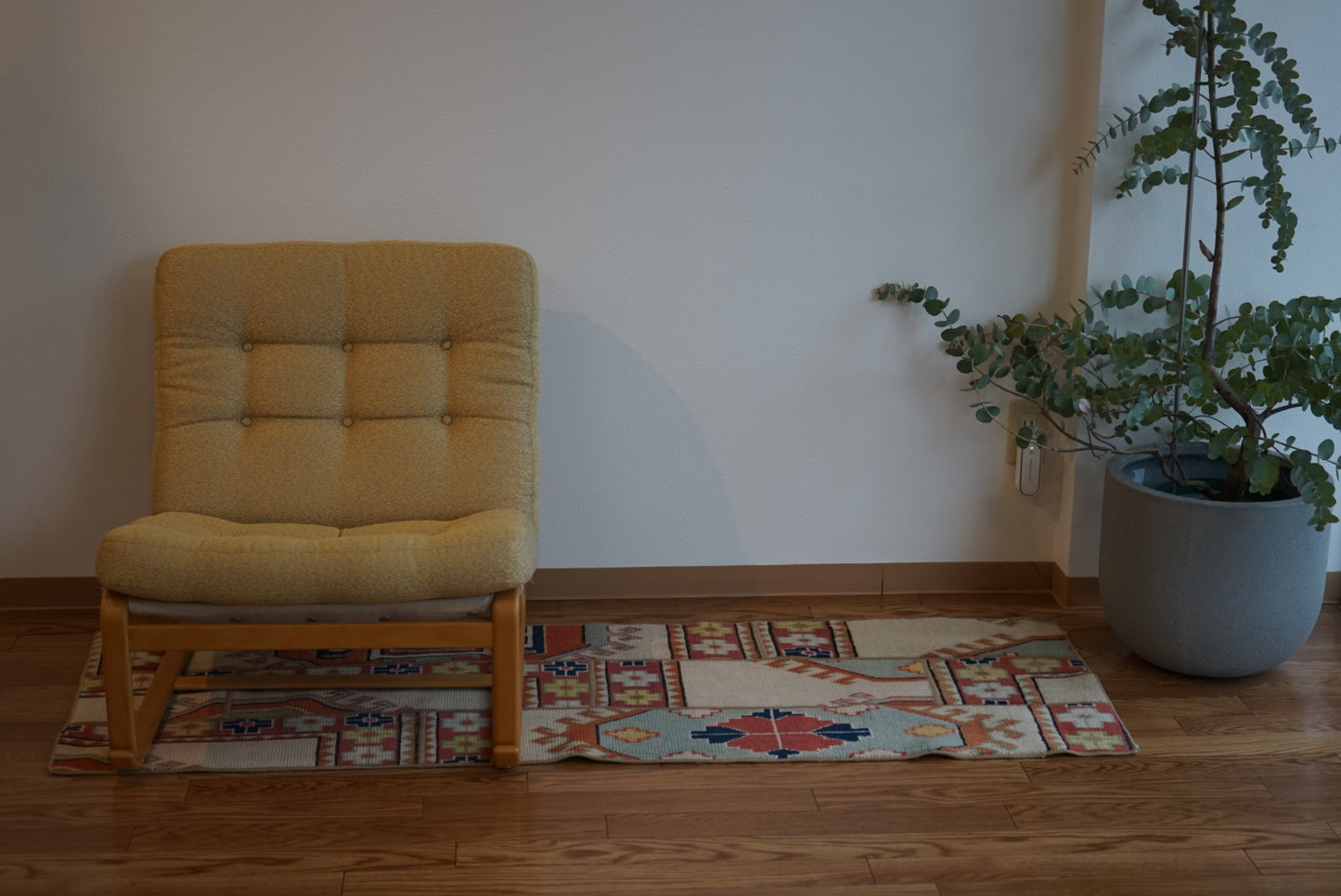 Türkiye Old Oushak PatchWork Runner Colorful 1970年代 165.5 × 58 cm No.TR25292