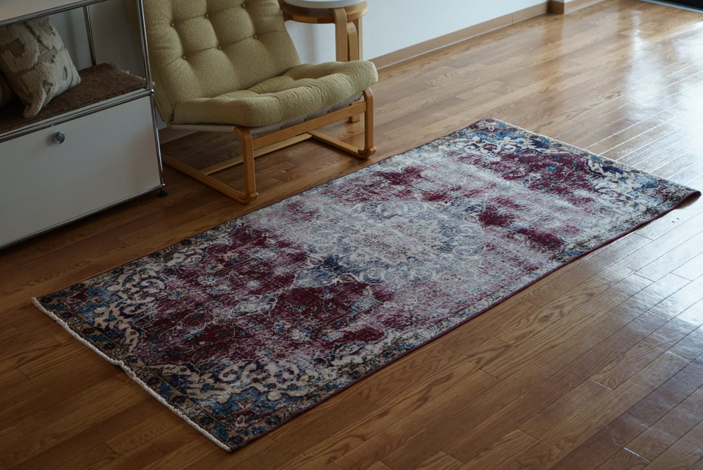 Türkiye Old Isparta Wine Red 1970年代 202 × 99 cm No.TR25254