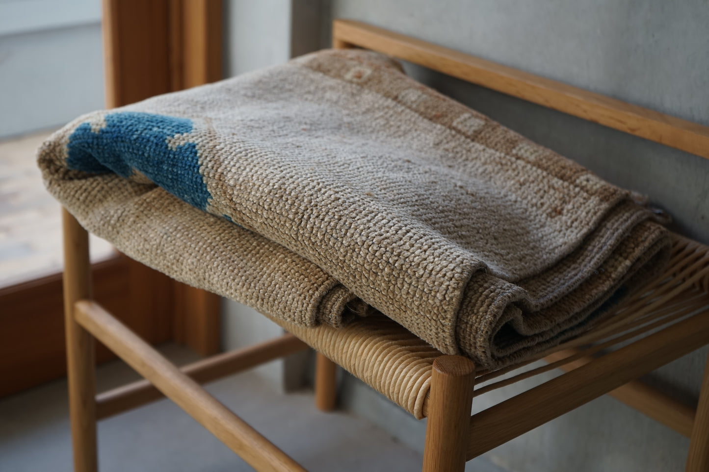 Türkiye Old Oushak Beige Runner Size 1970年代 223 × 83 cm No.TR25223