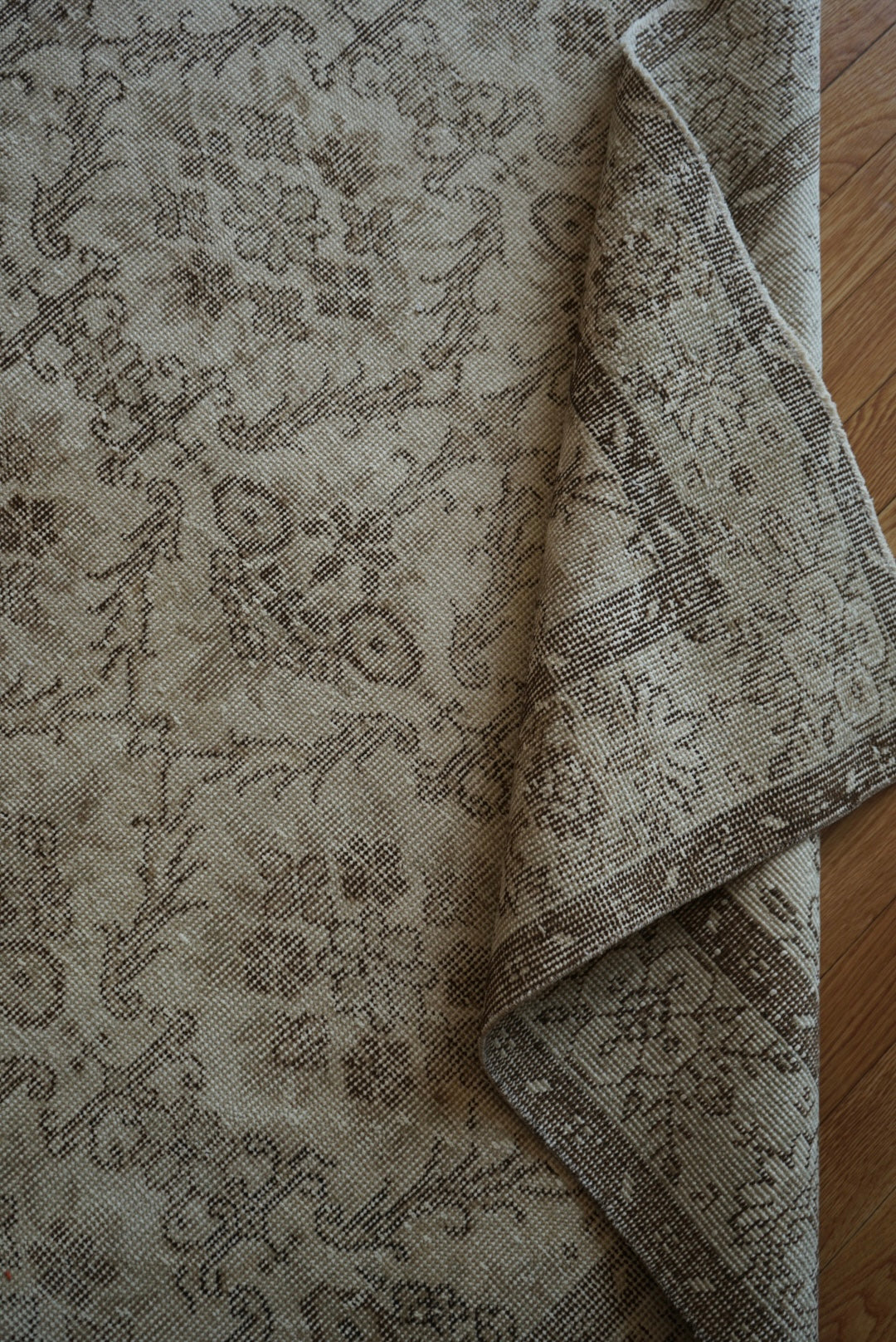 Türkiye Old Isparta Beige Floral 1970年代 272 × 152 cm No.TR25351